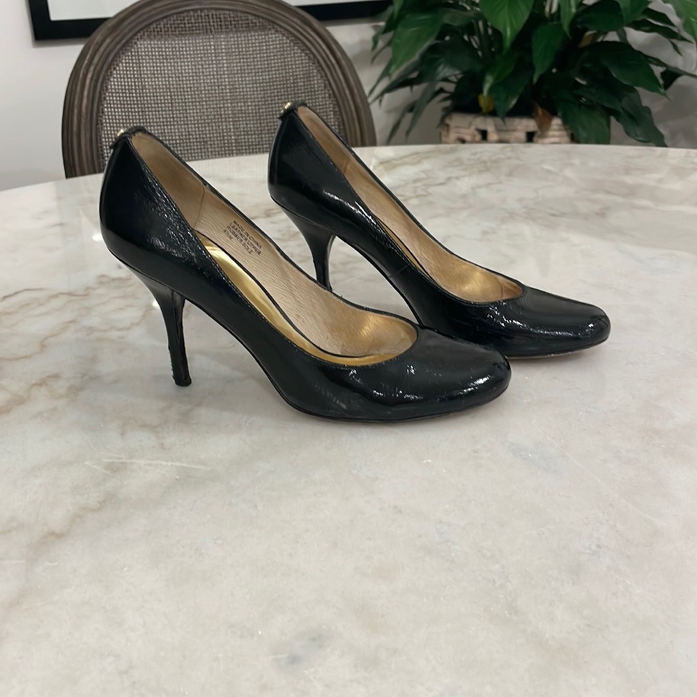Black patent Michael Kors stiletto pump
